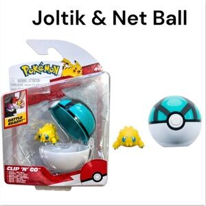 New Jazwares Pokémon Clip 'N' Go Net Ball & Battle Figure - Joltik
